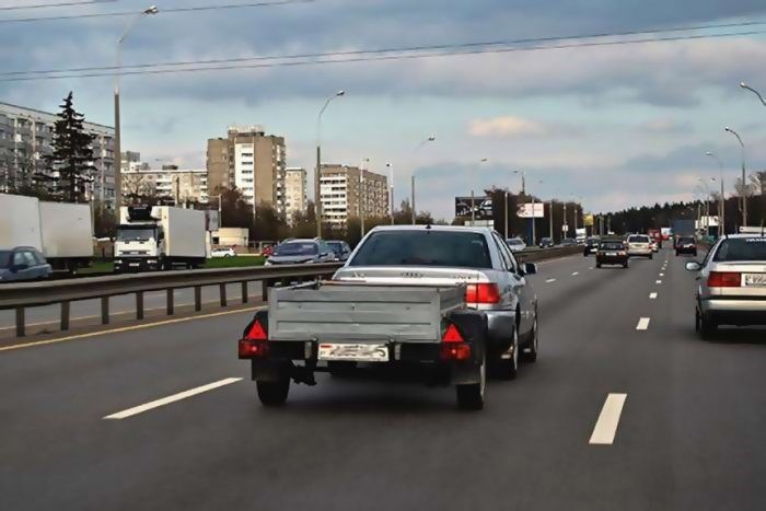 Скорость автомобиля с прицепом