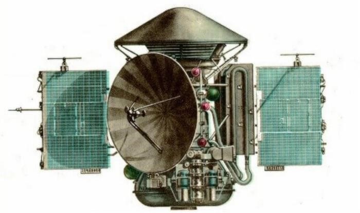 Первая посадка на поверхность Марса. Автоматическая межпланетная станция МАРС-2. Фото.