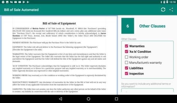 Экспорт и совместное использование договоров купли-продажи в формате PDF