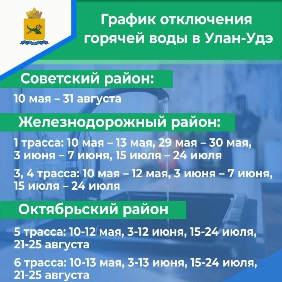 В каких районах Советского района произойдут отключения воды?